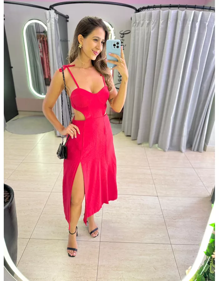 VESTIDO ELISE VERMELHO - MOOD STORE