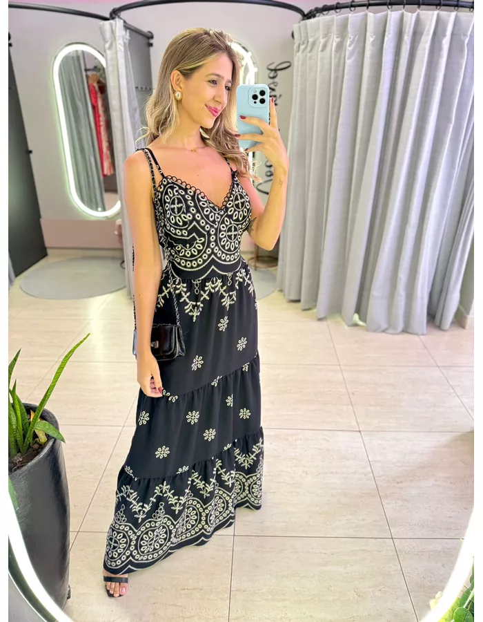 VESTIDO ANA VITÓRIA PRETO - MOOD STORE
