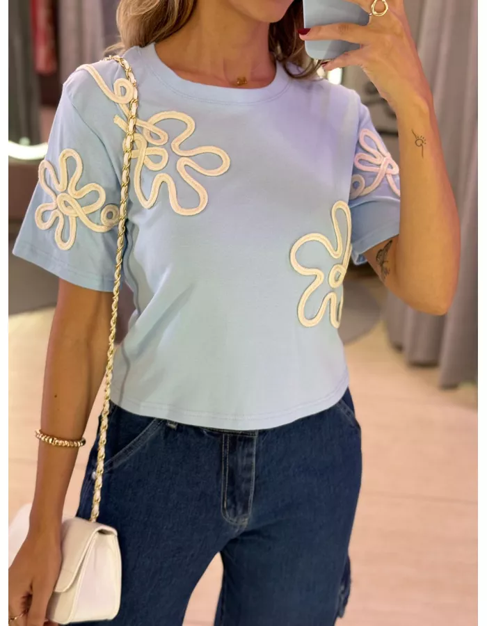 BLUSA LAURA AZUL - MOOD STORE
