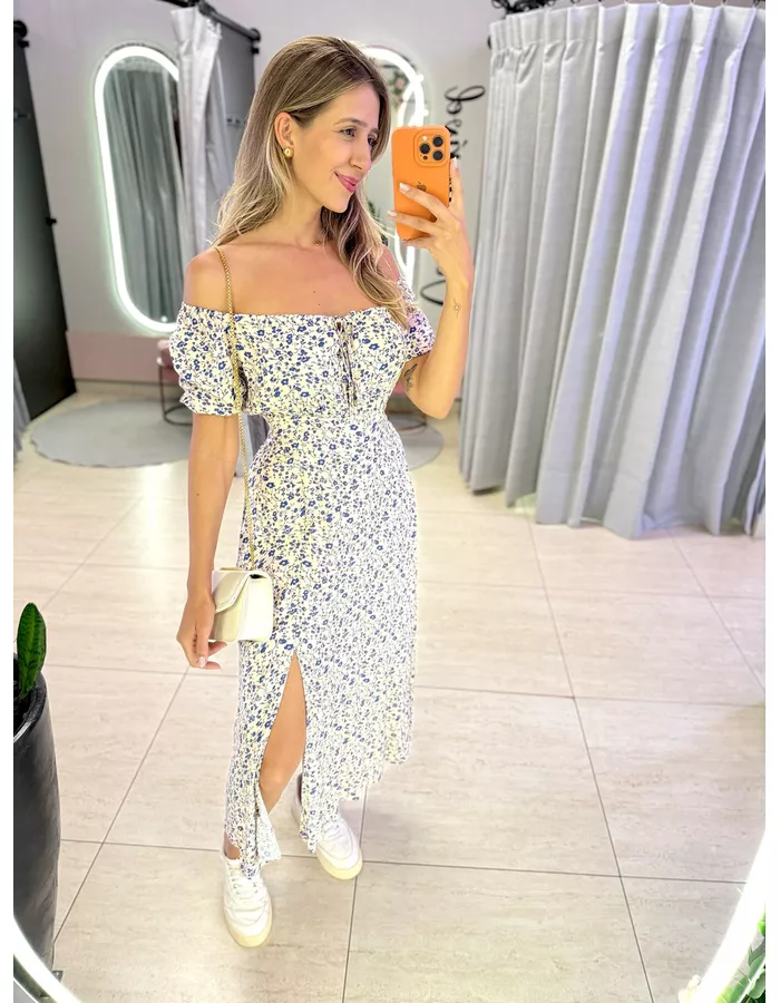 VESTIDO MIDI VIOLETA OFF/... - MOOD STORE
