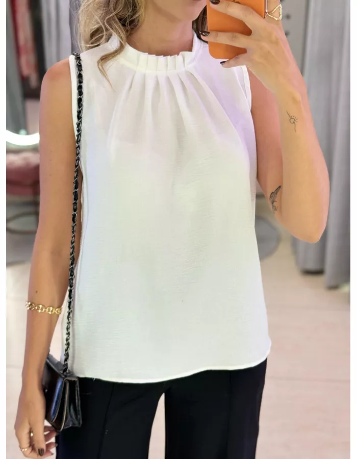 BLUSA CREPE BEATRIZ OFF - MOOD STORE
