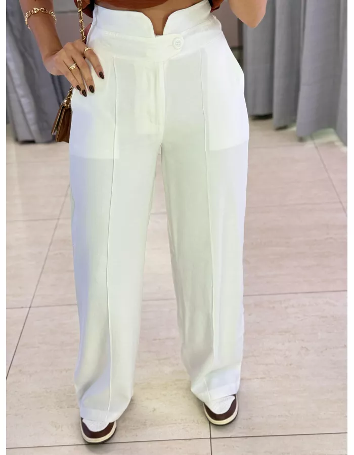 CALÇA BOTÃO LATERAL OFF - MOOD STORE
