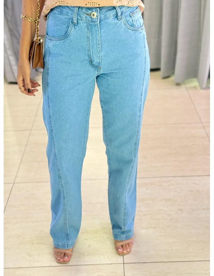 CALÇA COSTURAS JEANS - MOOD STORE
