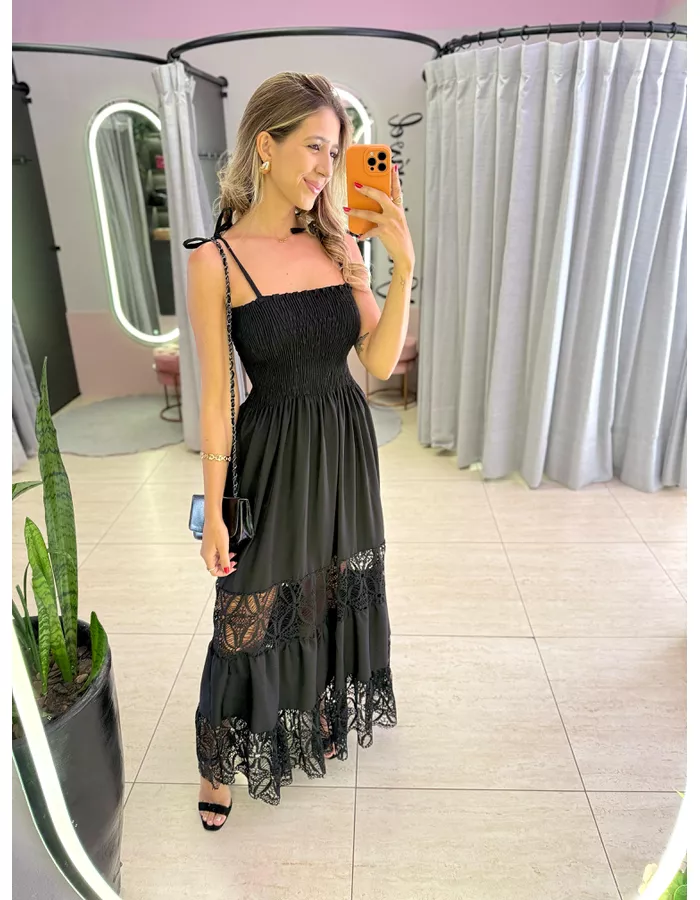 VESTIDO TULUM PRETO - MOOD STORE