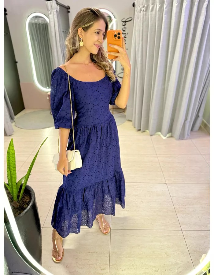 VESTIDO JULIA LAISE AZUL ... - MOOD STORE