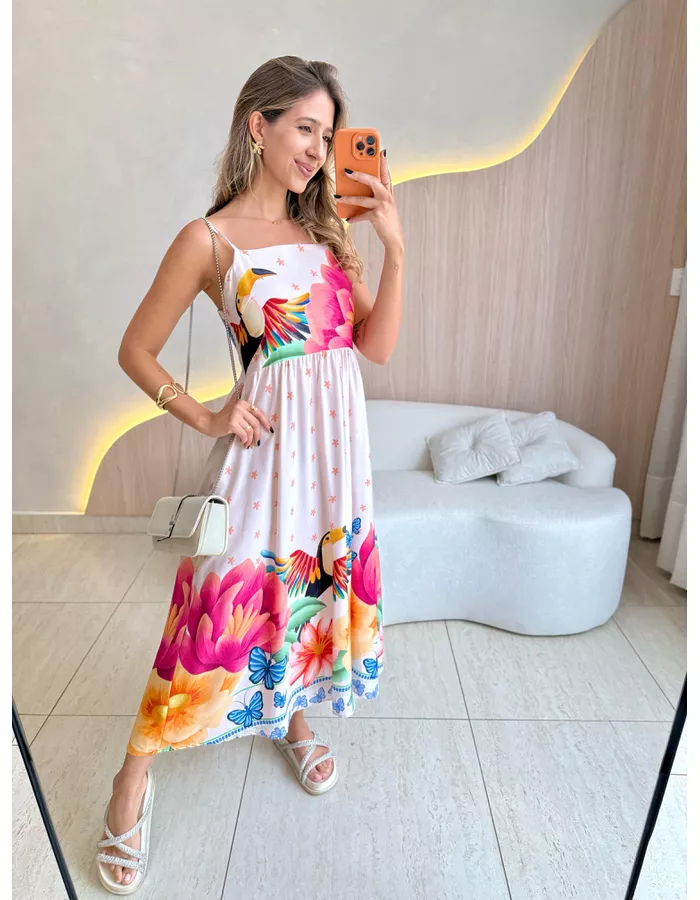 VESTIDO MIDI LAIS OFF COL... - MOOD STORE