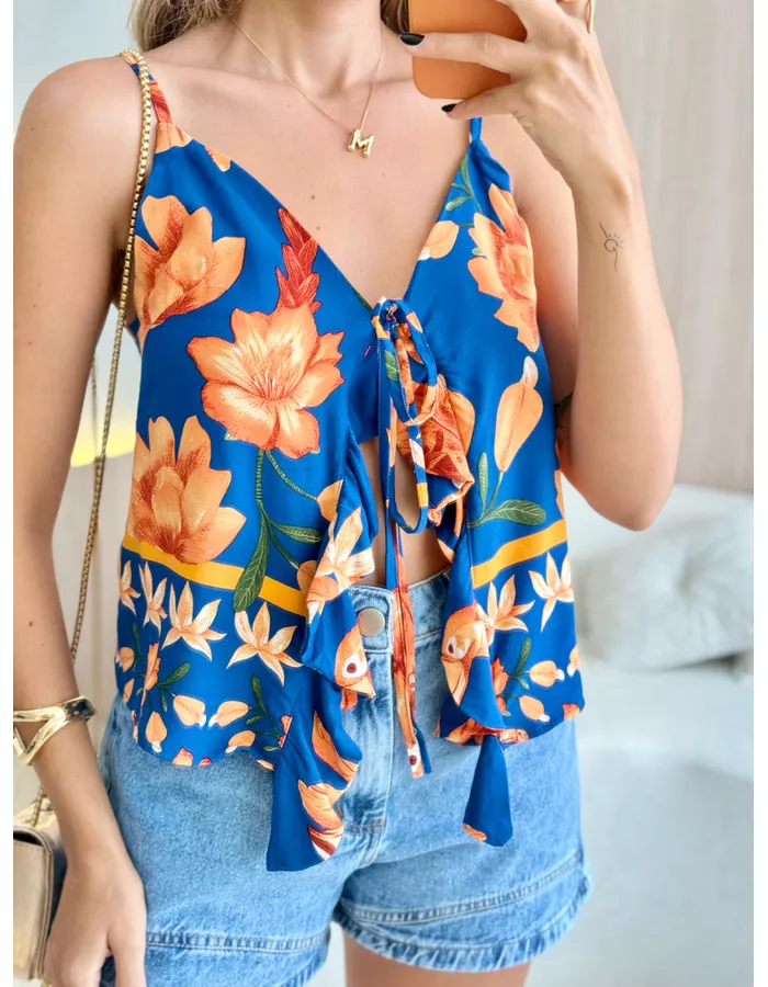 BLUSA MANU AZUL - MOOD STORE