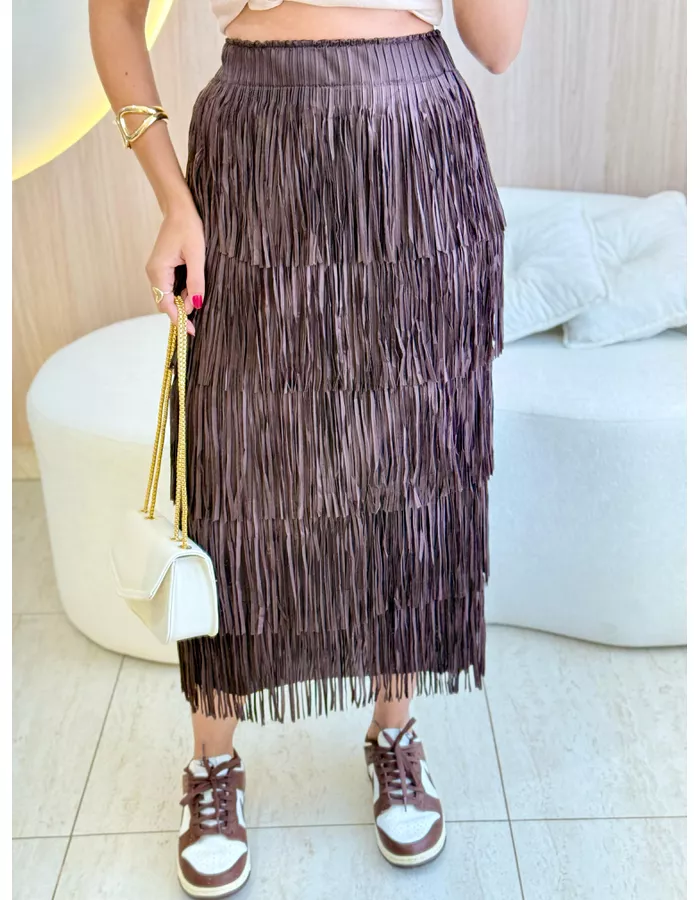 SAIA FRANJAS MARROM - MOOD STORE