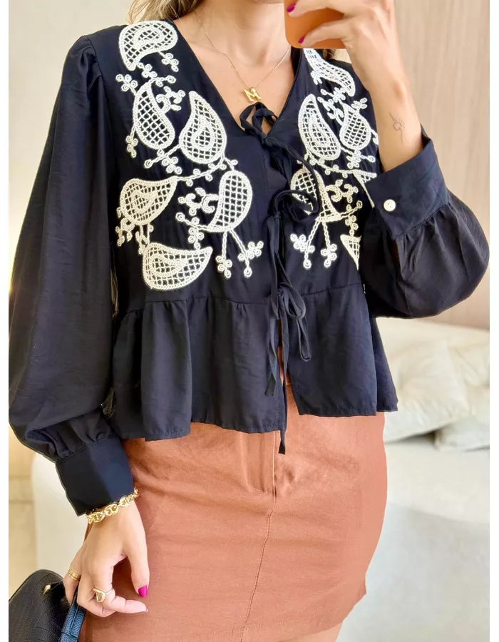 BLUSA MANGA LONGA RUBY PR... - MOOD STORE