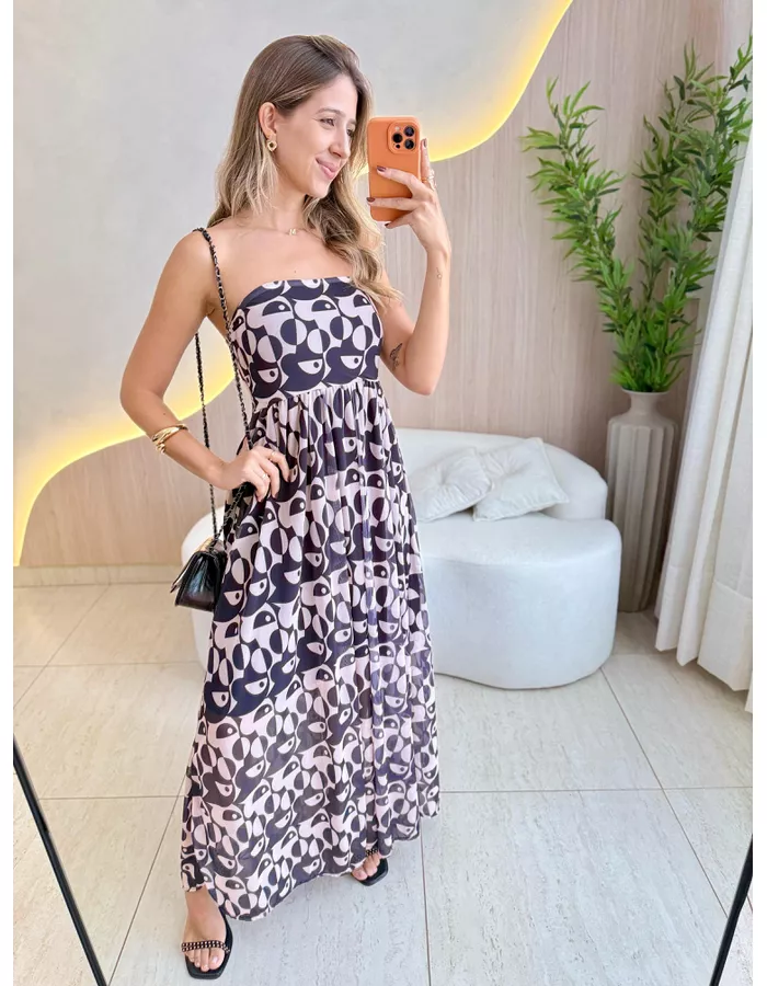 VESTIDO LONGO BRUNA OFF/P... - MOOD STORE