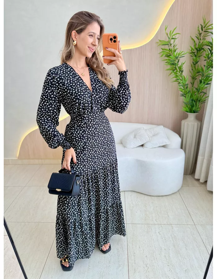 VESTIDO MANGA LONGA VALEN... - MOOD STORE