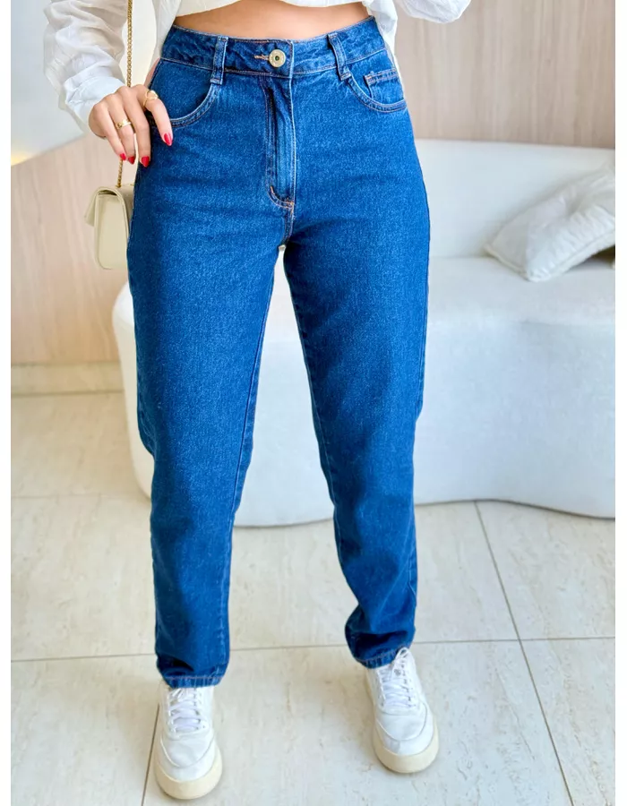 CALÇA JEANS MOM ESCURA JE... - MOOD STORE