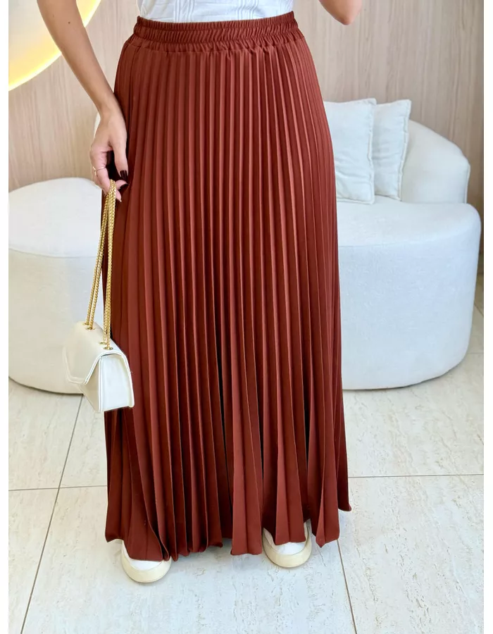 SAIA LONGUETE PLISSADA MA... - MOOD STORE