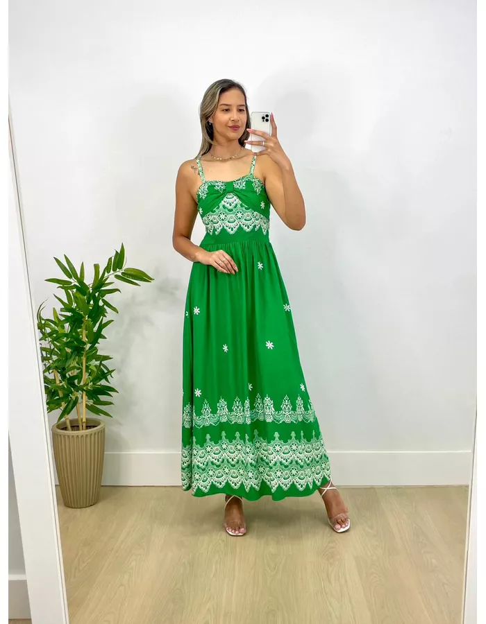 Vestido Laura Verde - Stefânia Dinardi Store