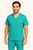 Camisa Scrub Verde Jade Masculina - Privativo Pijama Cirúrgico