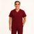 Camisa Scrub Marsala Masculina Enfermagem Privativo Pijama