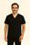 Camisa Scrub Preta Masculina - Privativo Pijama Cirúrgico