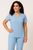 Camisa Scrub Pijama Cirúrgico Azul Bebe Gabardine