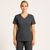 Camisa Scrub Pijama Cirúrgico Cinza Chumbo Gabardine