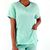 Camisa Scrub Verde Agua em Gabardine - Feminino