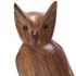 Escultura Miniatura de Coruja em Madeira Maciça