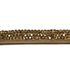 Tira de Strass Meia Cana Bee 6mm - Pedra LCT, Forro Areia