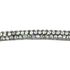 Cordão de Strass Bee Meia cana ss3,5 - Cristal - Base em Silicone 