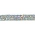 Cordão de Strass Bee Meia cana ss3,5 - Aurora Boreal - Base em Silicone 