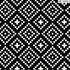 Tecido Tricoline geométrico fundo preto 100% algodão - preto e branco