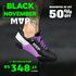 Tênis de Cross MVP 4x4 - Black Purple