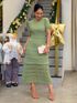 Vestido Laisa Tricot Verde Oliva