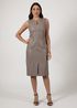 Vestido de Couro Feminino Fendi Vitória