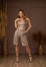Bermuda de Couro Feminina Fendi Júlia