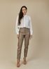 Calça de Pelica Feminina Taupe Carolina 