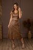 Cropped de Couro Feminino Vintage Caramelo Dayane 