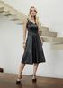 Vestido de Couro Feminino Preto Valentina