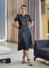 Vestido de Couro Feminino Preto Evelyn 