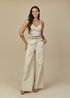 Calça de Couro Feminina Off-White Rebecca 