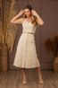 Saia De Couro Off-White Brenda 