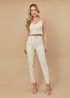 Calça de Pelica Feminina Off-white Luiza
