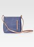 Bolsa De Couro Azul Marinho Sara 
