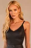 Cropped de Couro Feminino Preto Dayane