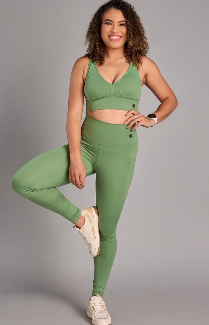 Conjunto Top e Legging Confort verde