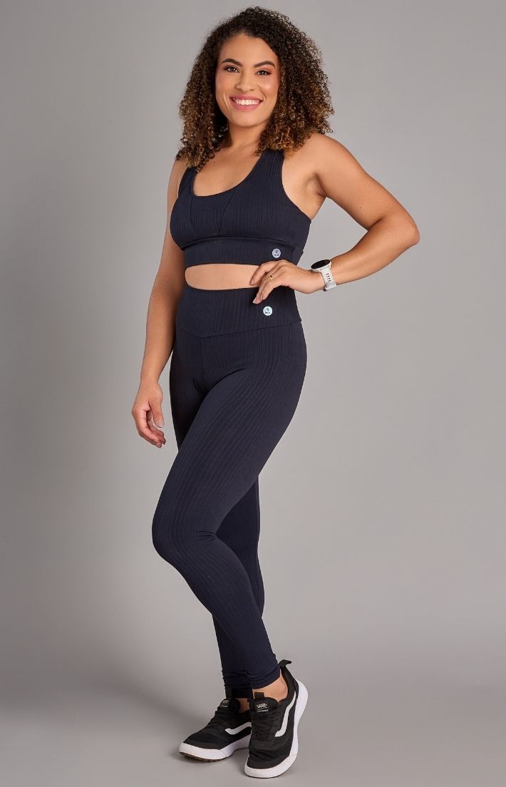 Conjunto Top e Legging Bionic Preto