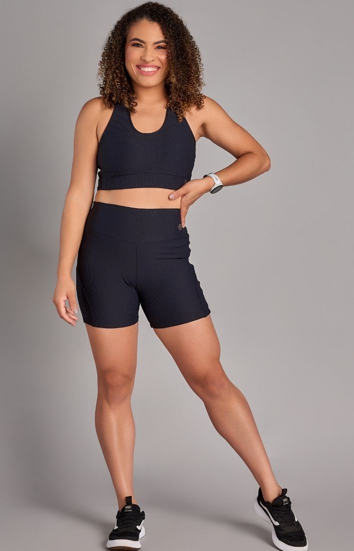 Conjunto Top e Shorts Wish Preto