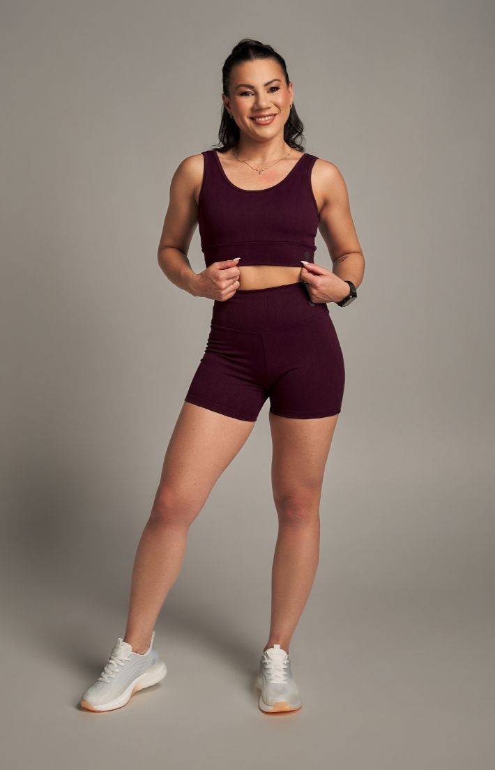 Conjunto Top e Shorts Fusion Açaí