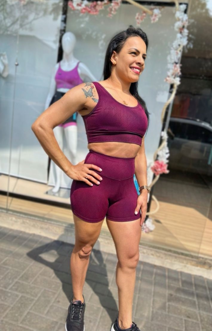 Conjunto Top e Shorts Fusion Açaí