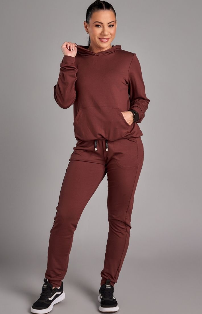 Conjunto Moletinho Glow Marrom 