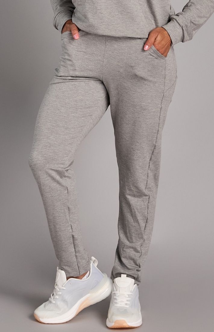 Calça Jogger Moletinho Glow cinza - Texfit Brasil