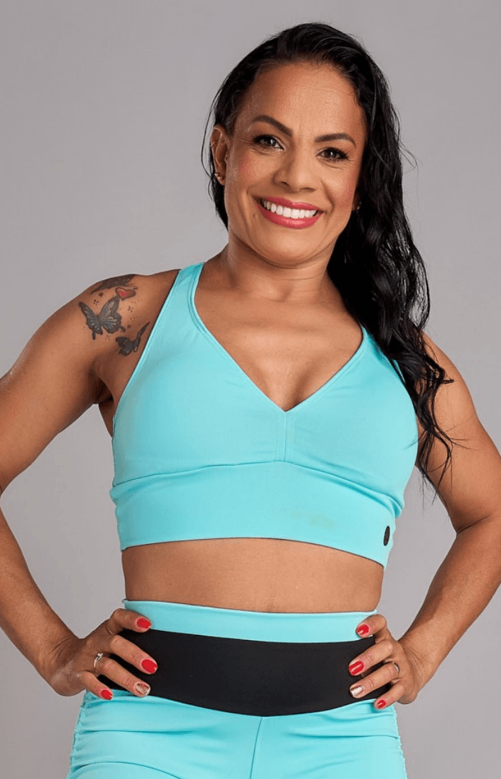 Top Vibration Azul bebê - Texfit Brasil